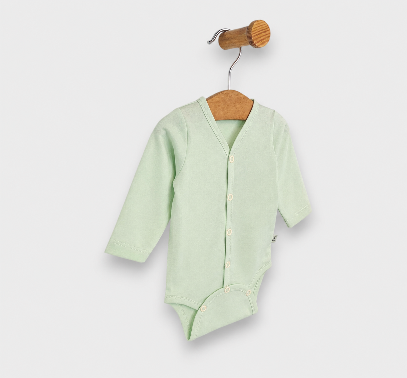 Бебешко Боди С Предно Закопчаване Дълъг Ръкав 48 74см. Ябълка Rainy