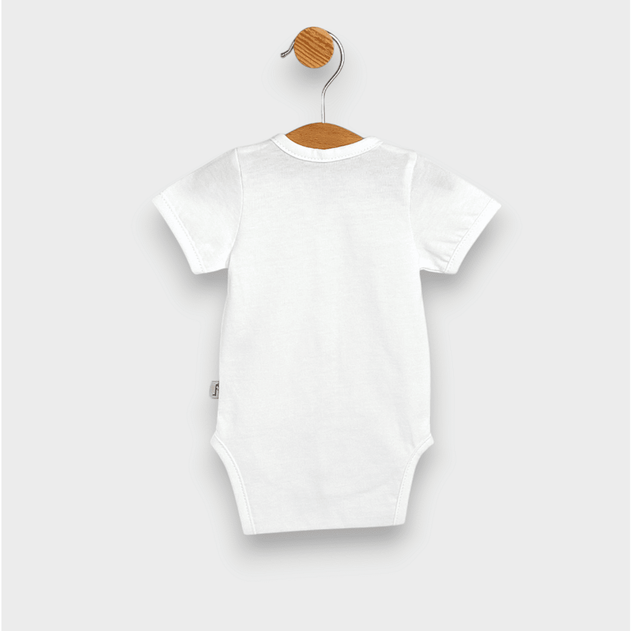 Body pentru bebeluși, model ploaie, cu închidere frontală și mâneci scurte, 48-80 cm