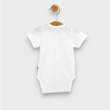 Body pentru bebeluși, model ploaie, cu închidere frontală și mâneci scurte, 48-80 cm