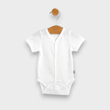 Body pentru bebeluși, model ploaie, cu închidere frontală și mâneci scurte, 48-80 cm