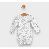 Body Rainy Baby cu închidere laterală 48 - 68 cm. Ursuleț de pluș roz