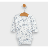 Body pentru bebeluși cu închidere laterală, model ursuleț de pluș, albastru, 48 - 68 cm