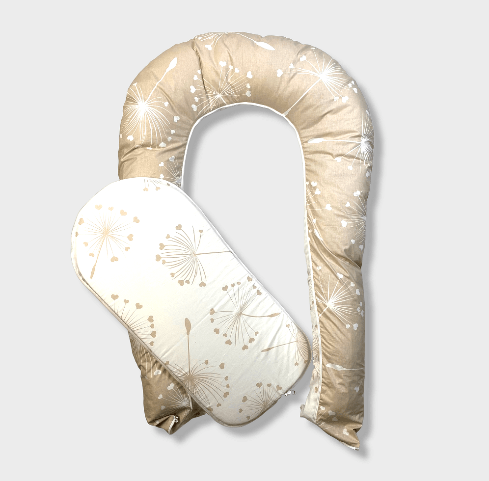 Rainy Бебешко Гнездо За Новородено 3В1 Розови Глухарчета