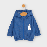 Jachetă de ploaie pentru bebeluși, model tranzitoriu, 62 - 92 cm, denim