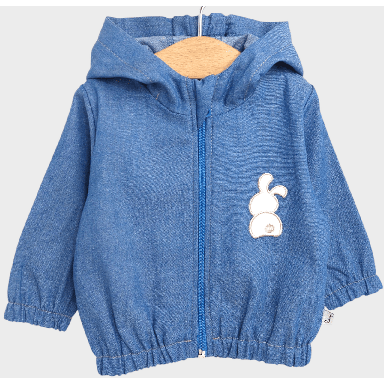 Jachetă de ploaie pentru bebeluși, model tranzitoriu, 62 - 92 cm, denim