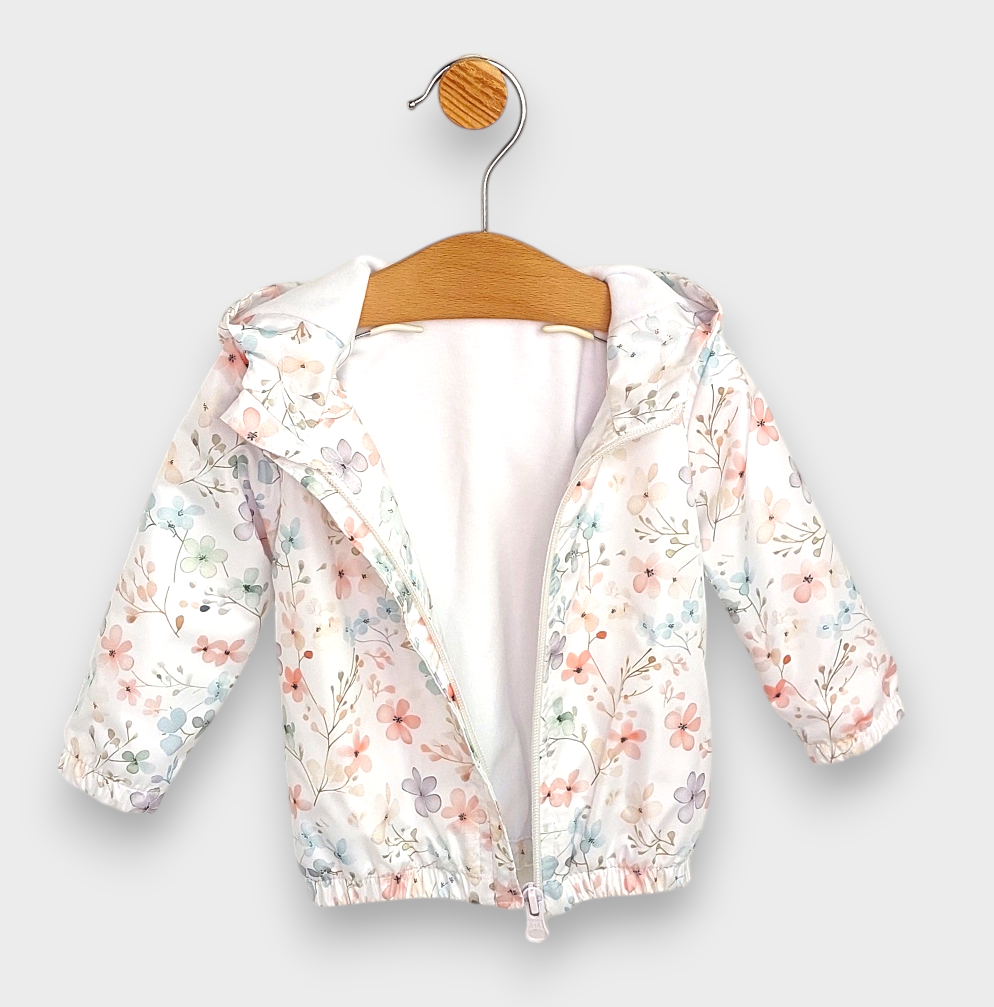 Бебешко Преходно Яке Ветровка Flowers 62 92 См. Rainy