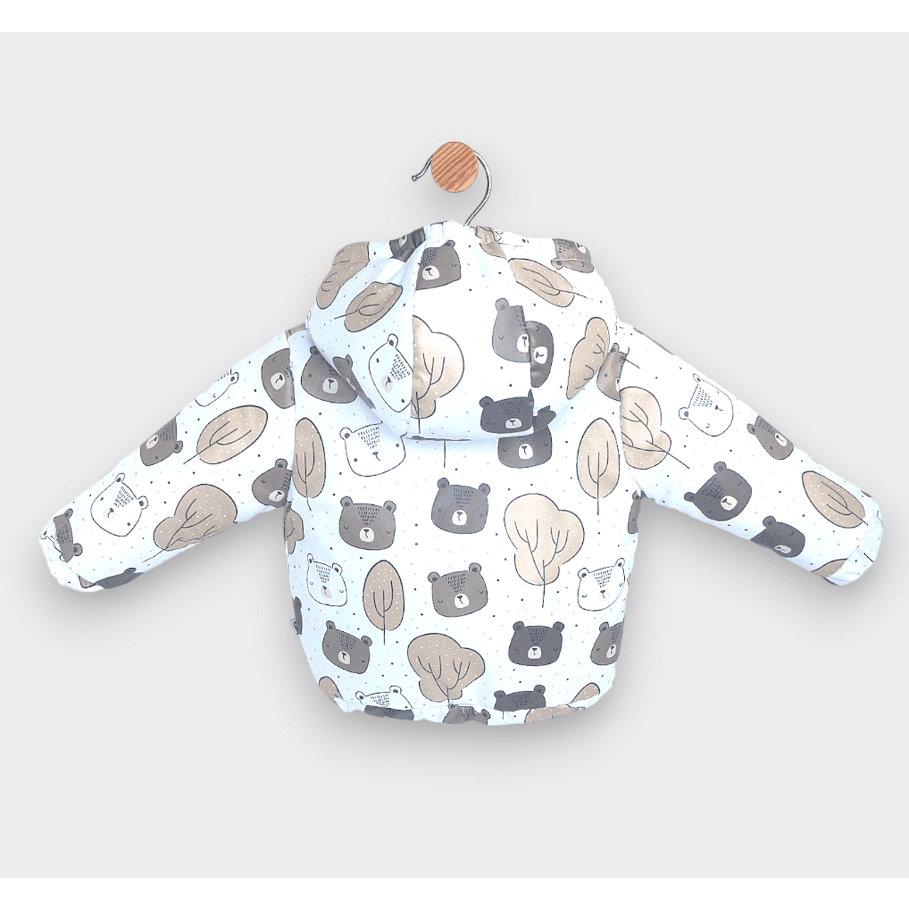 Jachetă matlasată Rainy Baby 62 - 92 cm. Ursuleți și copaci