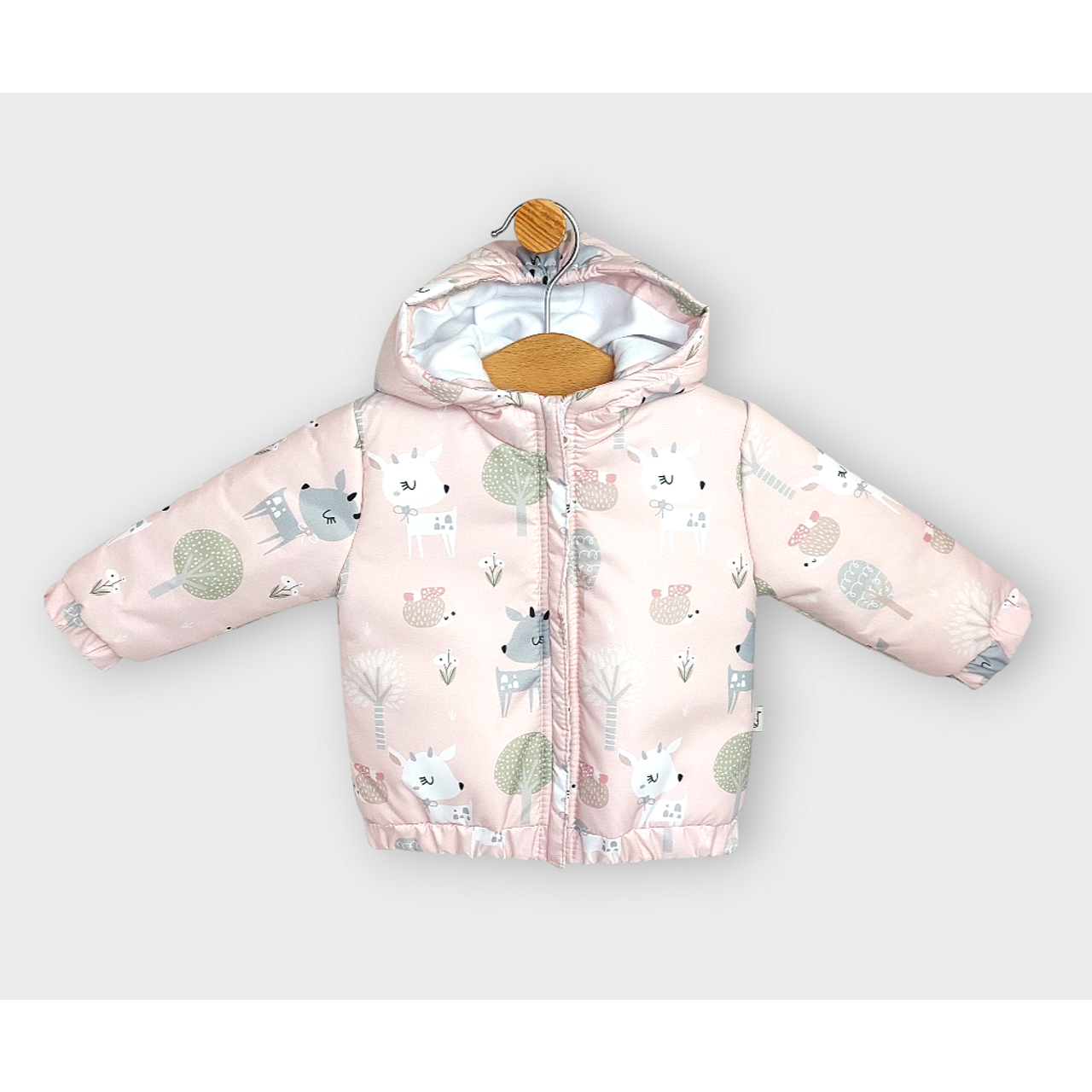 Бебешко Ватирано Яке 62 92 См. Pink Deer Rainy