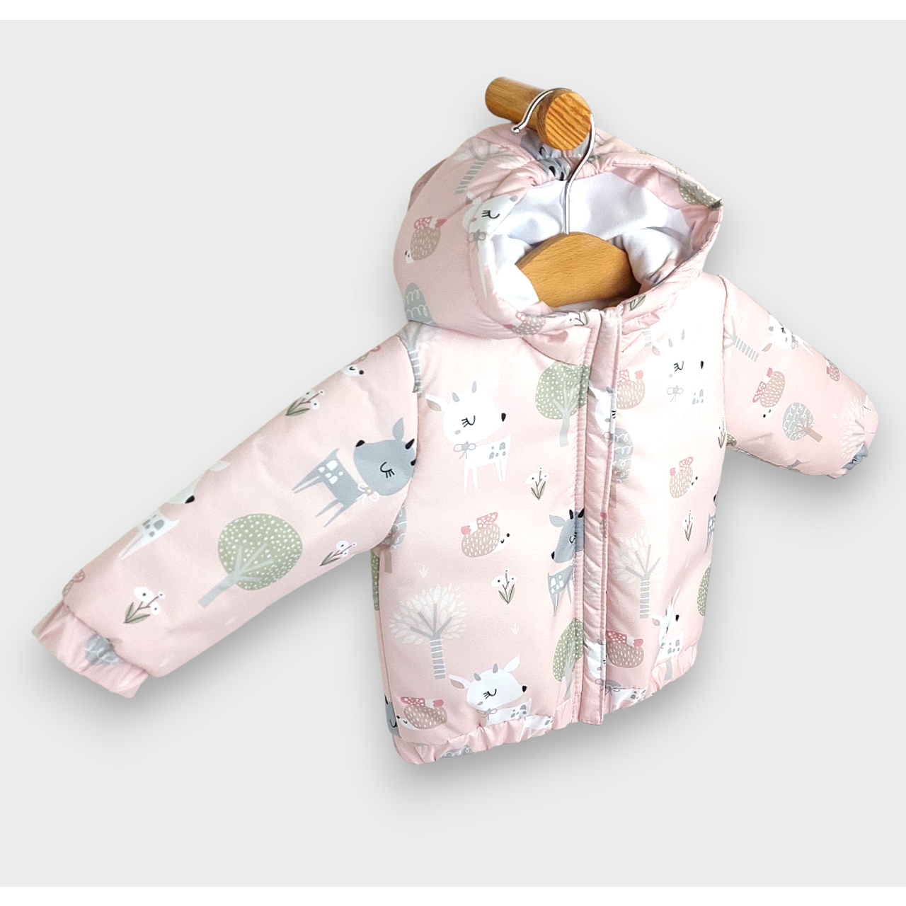Бебешко Ватирано Яке 62 92 См. Pink Deer Rainy