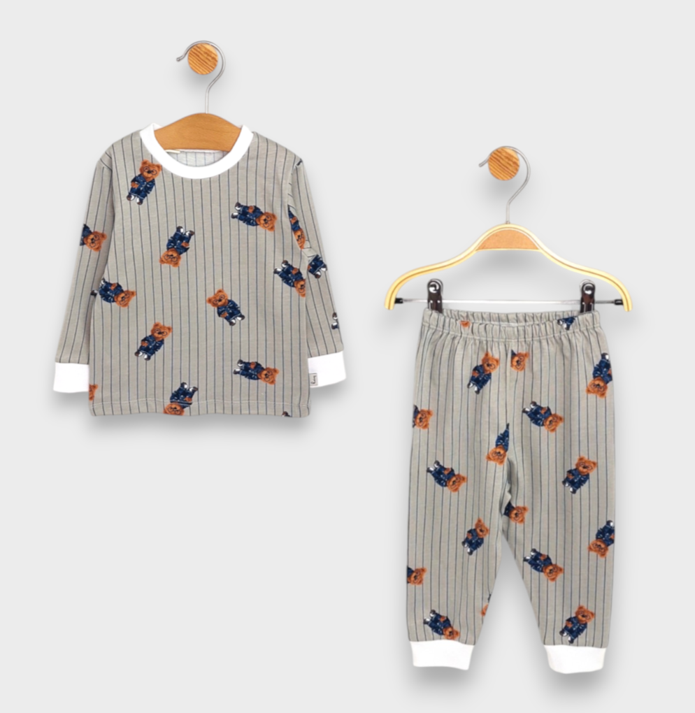 Детска Пижама С Дълъг Ръкав Mr. Bear 74 110см. Rainy