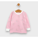 Детска Пижама С Дълъг Ръкав Мече 74 110см. Розов Rainy