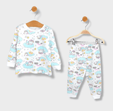 Pijamale ploioase pentru copii cu mâneci lungi, unicorn pe un nor, 74 - 110 cm.