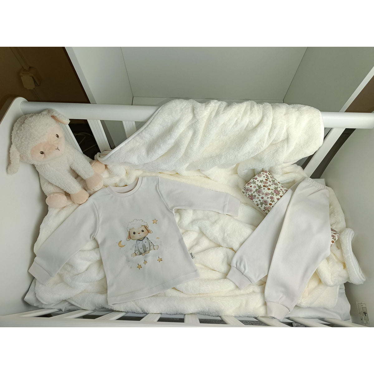 Детска Пижама С Дълъг Ръкав Sheep 74 110 См. Нежно Екрю Rainy