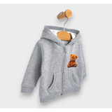 Hanorac pentru copii Rainy Bear Cute Bear 62-92 cm. gri