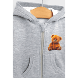 Hanorac pentru copii Rainy Bear Cute Bear 62-92 cm. gri