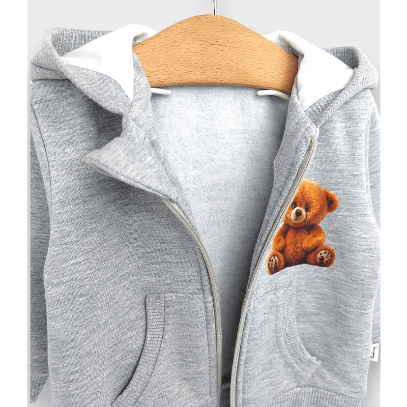 Hanorac pentru copii Rainy Bear Cute Bear 62-92 cm. gri