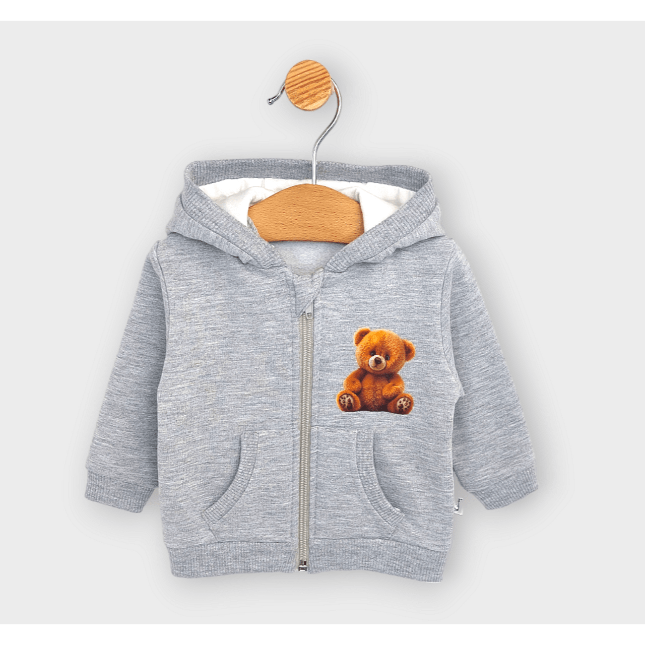 Hanorac pentru copii Rainy Bear Cute Bear 62-92 cm. gri