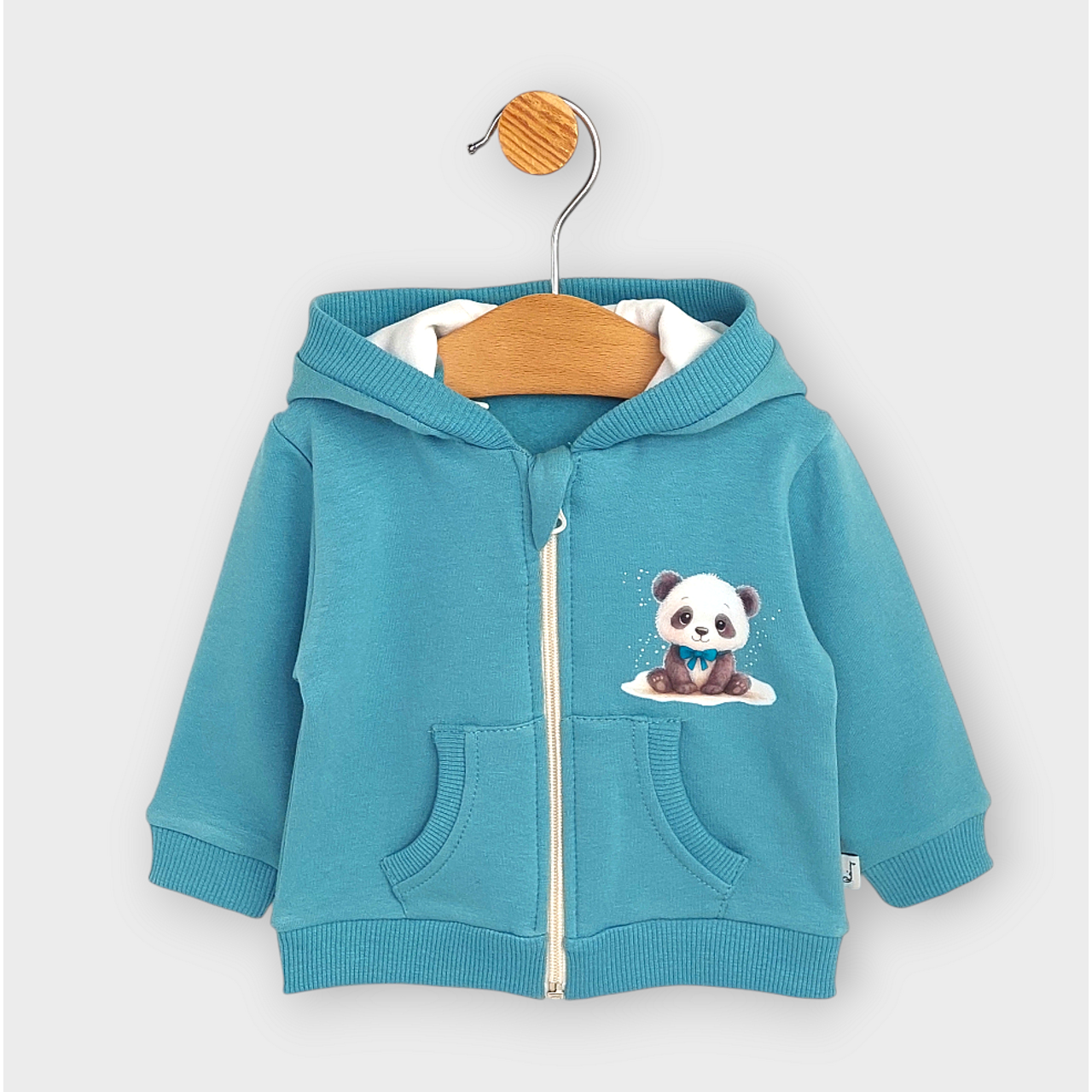 Детски Суитшърт Панда С Панделка 62 92 См. Бор Rainy