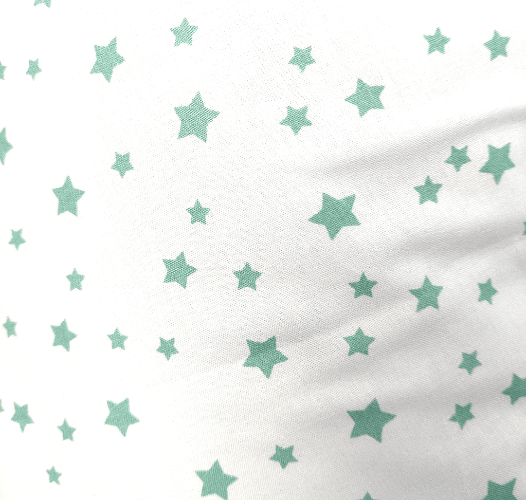 Sac de dormit Rainy Kids Classic cu fermoar, stele verzi