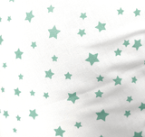 Sac de dormit Rainy Kids Classic cu fermoar, stele verzi