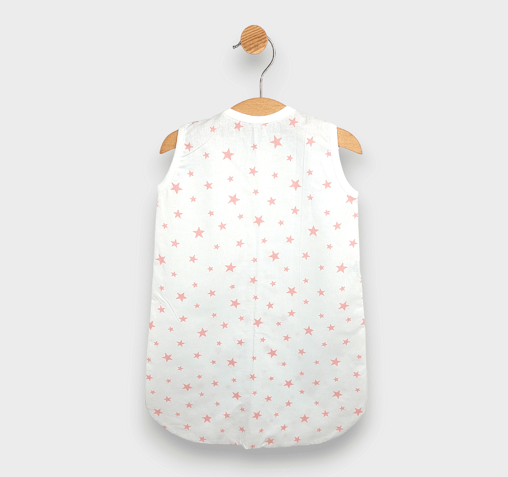 Rainy Детско Спално Чувалче Класик С Цип Розови Звезди Лято