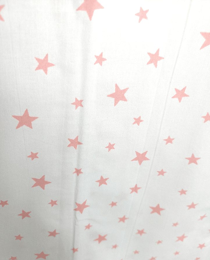 Rainy Детско Спално Чувалче Класик С Цип Розови Звезди Лято