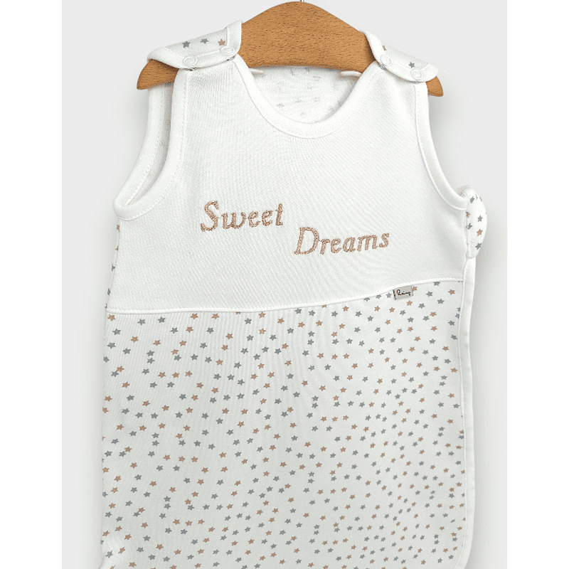Детско Спално Чувалче Sweet Dreams Сиви И Бежови Звезди Rainy