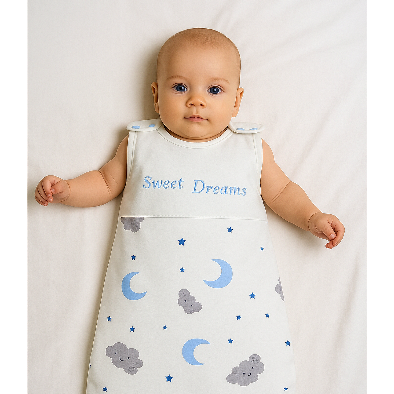 Детско Спално Чувалче Sweet Dreams Сиви Облаци Rainy