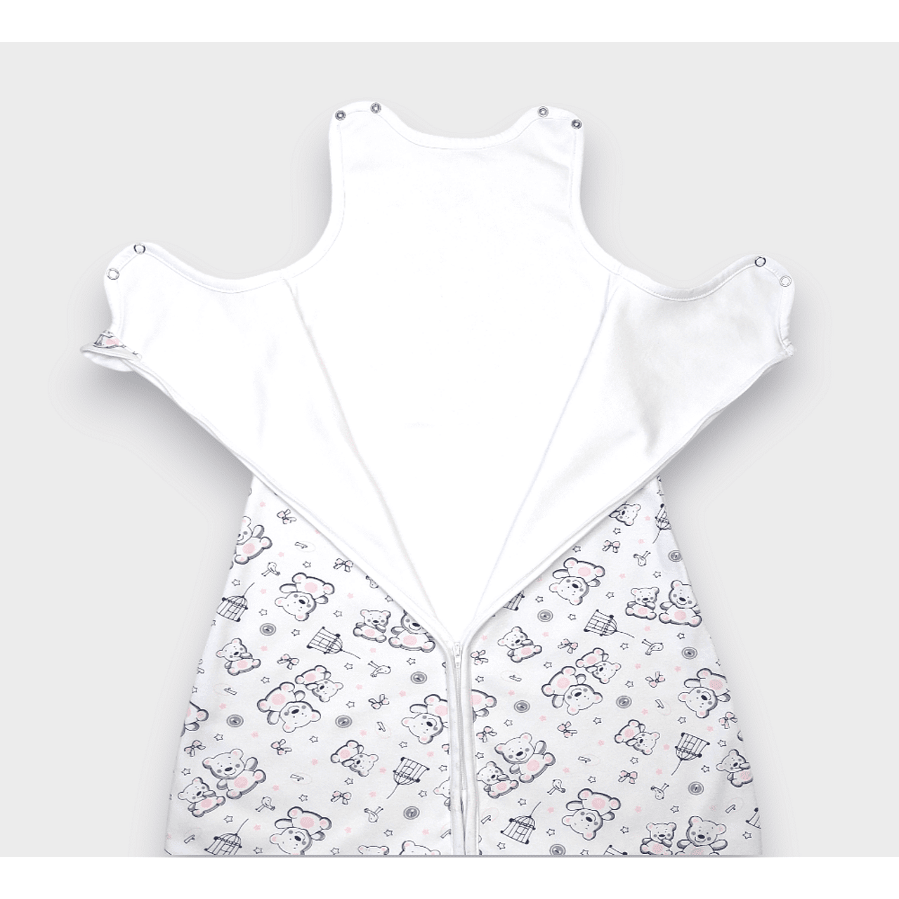 Pijama de ploaie cu ursuleț de pluș roz pentru picioare