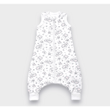 Pijama de ploaie cu ursuleț de pluș roz pentru picioare