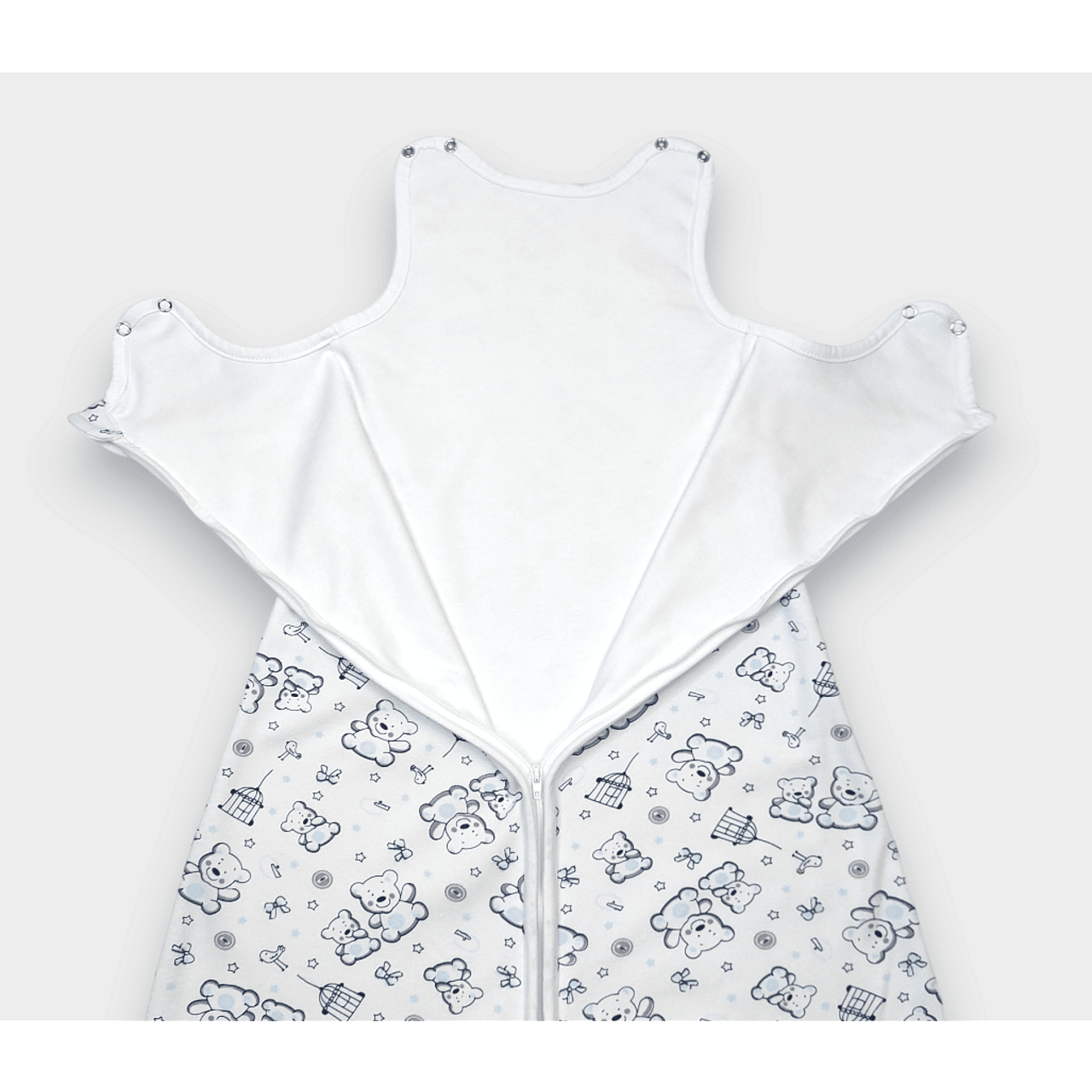 Pijama de ploaie cu ursuleț de pluș albastru pentru picioare