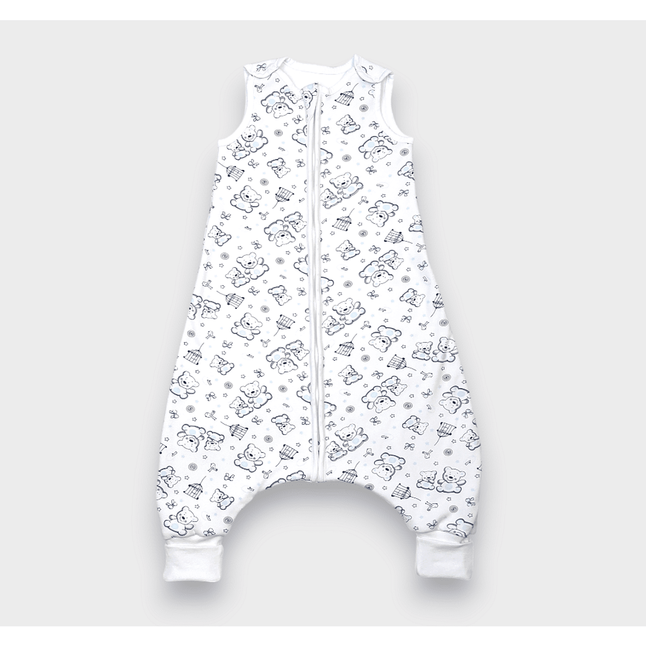 Pijama de ploaie cu ursuleț de pluș albastru pentru picioare