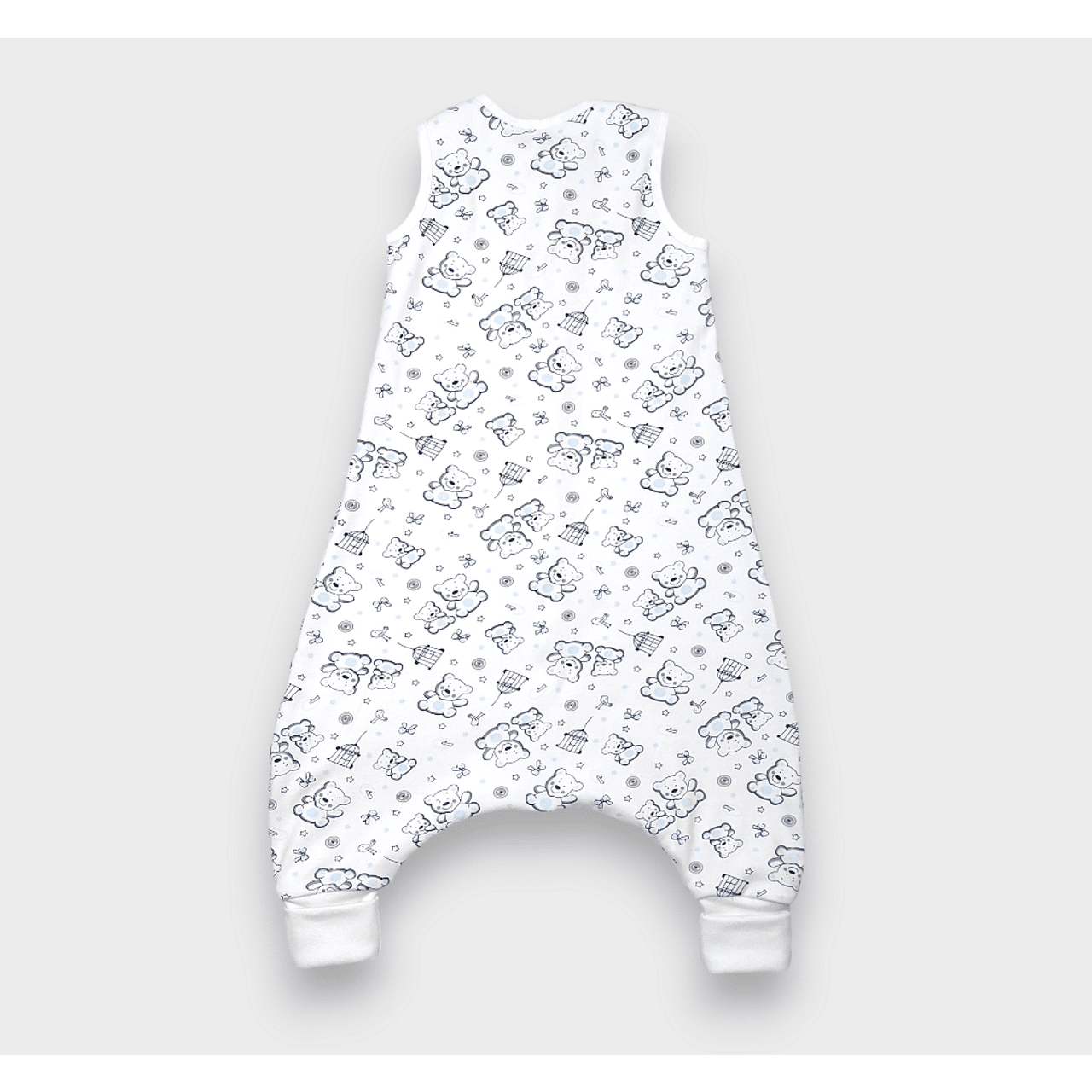 Pijama de ploaie cu ursuleț de pluș albastru pentru picioare