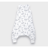 Pijama de ploaie cu ursuleț de pluș albastru pentru picioare