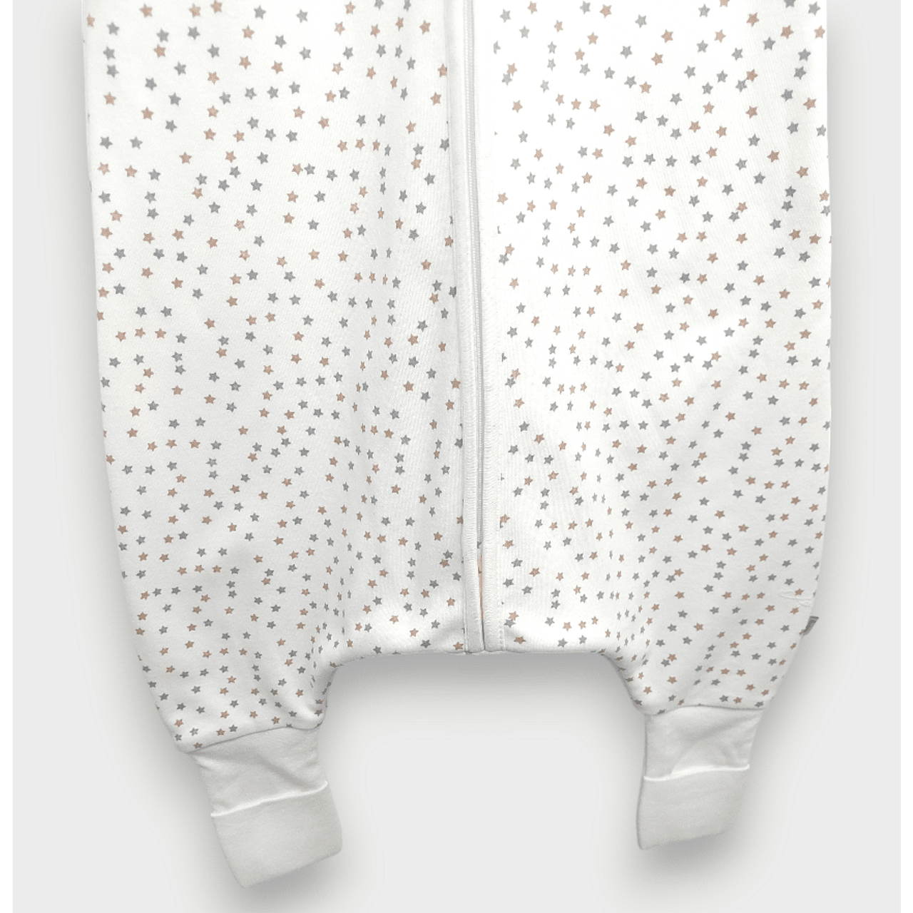 Pijama de ploaie cu picioare gri și stele bej