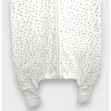 Pijama de ploaie cu picioare gri și stele bej