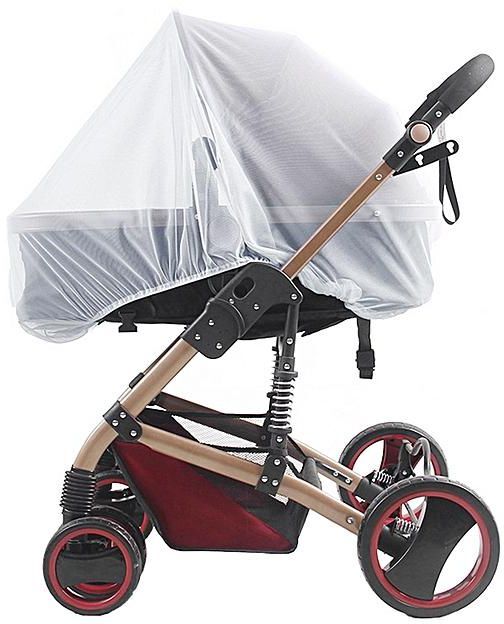 Rainy Комарник За Бебешка Количка Бял