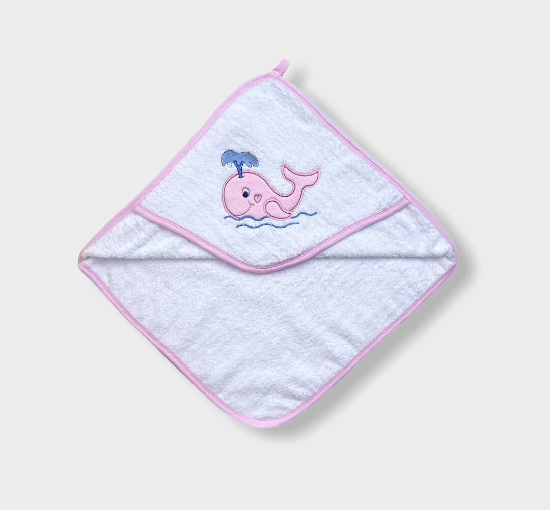 Rainy Комплект Бебешка Хавлия С Качулка Китче 90Х90 См. + Кърпа 40Х60См За Момиче