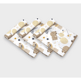 Rainy Комплект Бебешки Муселинови Кърпи 3Бр. 30Х30 См. Мече С Балони