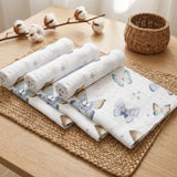 Комплект Бебешки Муселинови Кърпи 3бр. 30х30 См. Пеперуди Rainy
