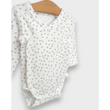 Rainy Комплект Бодита 2 Броя 56 - 68См. Сиви И Бежови Звезди / Топло Какао