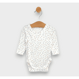 Rainy Комплект Бодита 2 Броя 56 - 68См. Сиви И Бежови Звезди / Топло Какао