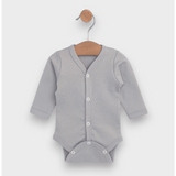 Rainy Комплект Бодита 2 Броя 56 - 68См. Сиви И Бежови Звезди / Топло Какао