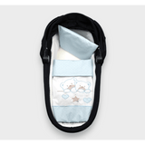 Set cărucior Rainy Summer 3 piese Star Bears Albastru