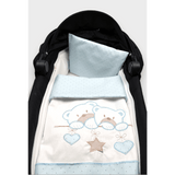 Set cărucior Rainy Summer 3 piese Star Bears Albastru