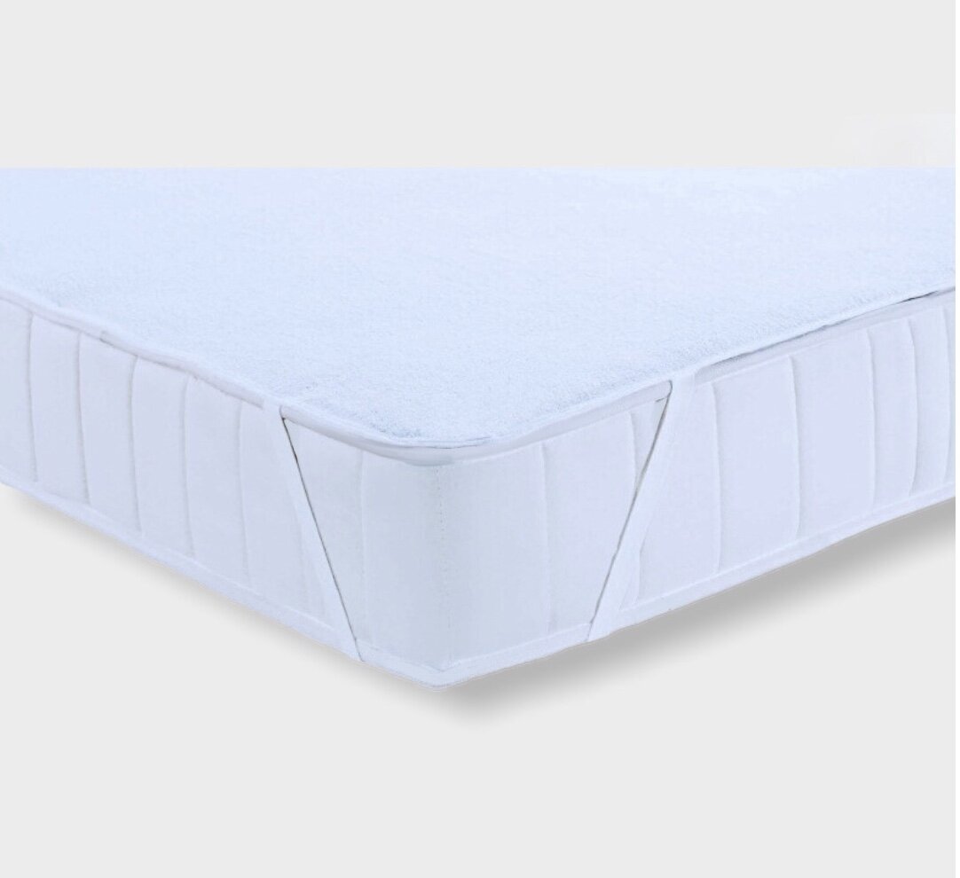 Protecție saltea bebeluși impermeabilă Rainy 65x160 cm cu 4 benzi elastice