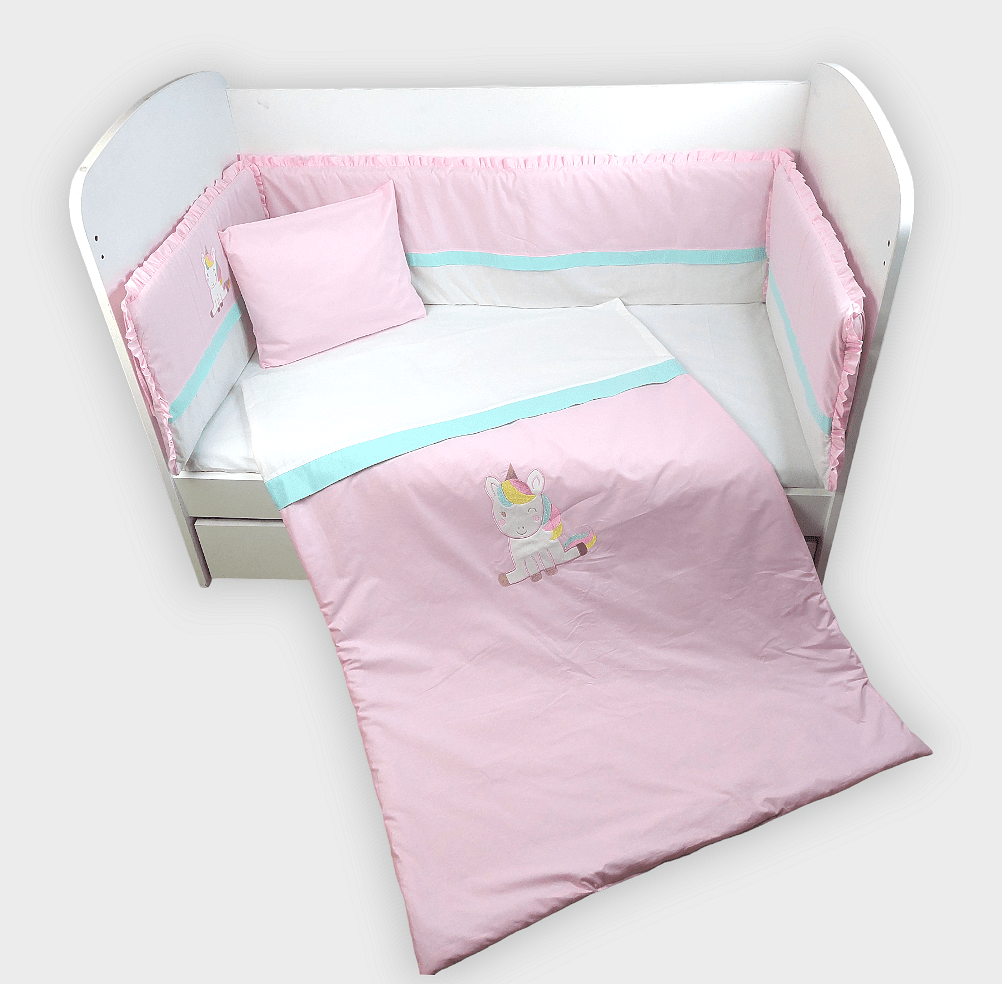 Rainy Обиколник За Бебешка Кошара 65Х110 См. Еднорог