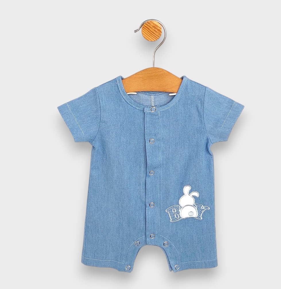 Premium Бебешки Гащеризон Boy 56 80см. Деним Rainy