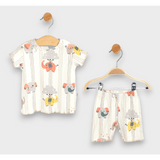 Set de jucării premium Rainy pentru bebeluși, 2 piese, elefanți, 62-92 cm, culoare piersică