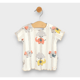 Set de jucării premium Rainy pentru bebeluși, 2 piese, elefanți, 62-92 cm, culoare piersică